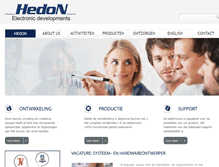 Tablet Screenshot of hedon.nl